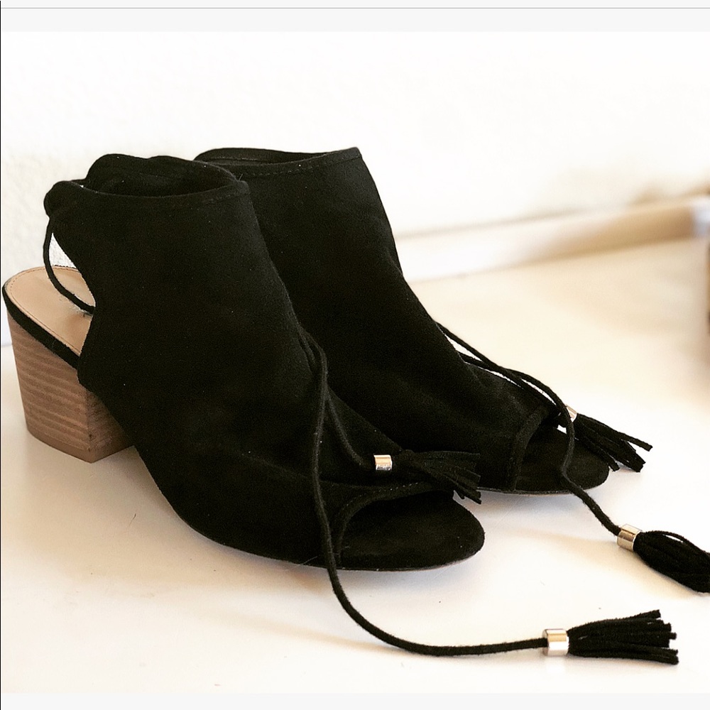 Cato Ankle Tie Peep Toe Booties
